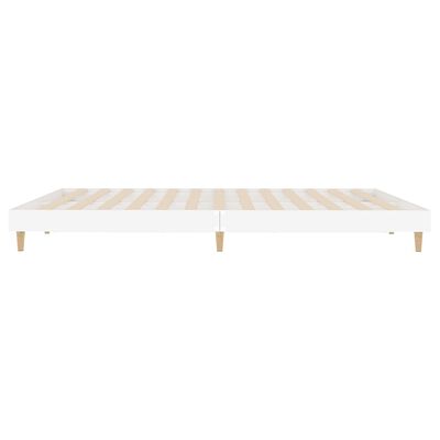 vidaXL Estructura de cama madera de ingeniería blanca 140x200 cm