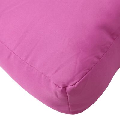 vidaXL Cojín para sofá de palets tela rosa 50x50x12 cm