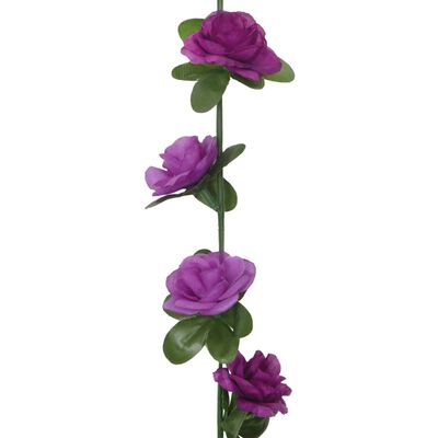 vidaXL Guirnaldas de flores de Navidad 6 uds morado claro 240 cm