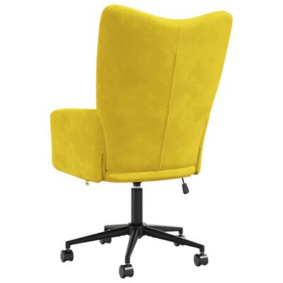 vidaXL Sillón de relax de terciopelo amarillo mostaza