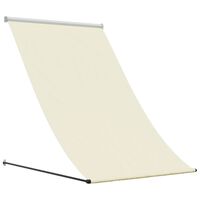 vidaXL Toldo retráctil de tela y acero crema 150x150 cm