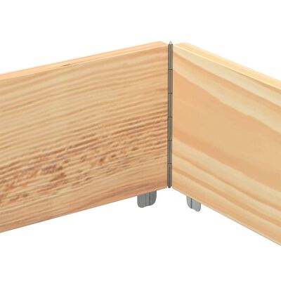 vidaXL Jardinera de madera maciza de pino 80x60 cm