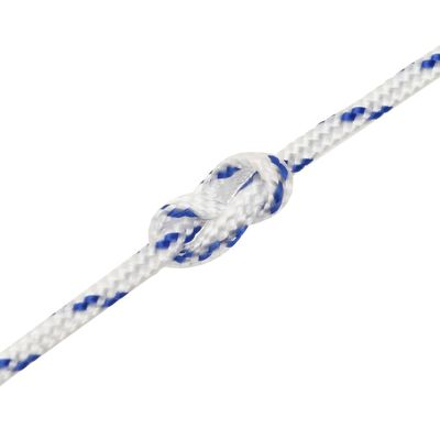 vidaXL Cuerda de barco polipropileno blanco 2 mm 100 m