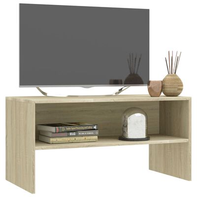 vidaXL Mueble de TV madera contrachapada roble Sonoma 80x40x40cm