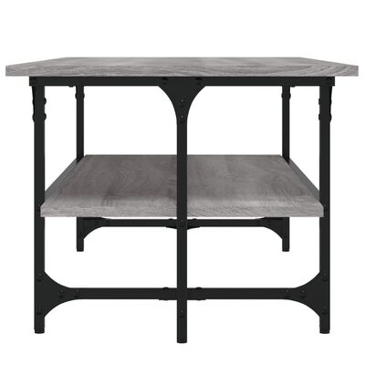 vidaXL Mesa de centro madera contrachapada gris Sonoma 100x50x40 cm