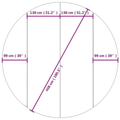 vidaXL Tapiz de suelo piscina geotextil de poliéster gris claro Ø458cm