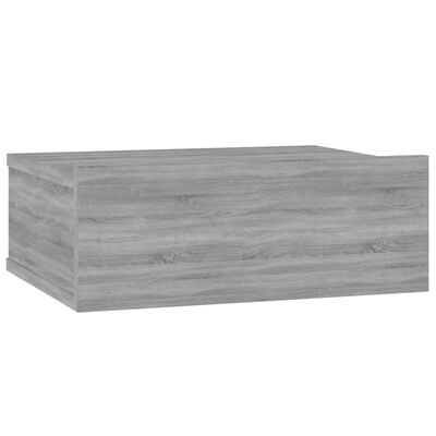 vidaXL Mesita de noche flotante 2 uds madera gris Sonoma 40x30x15 cm