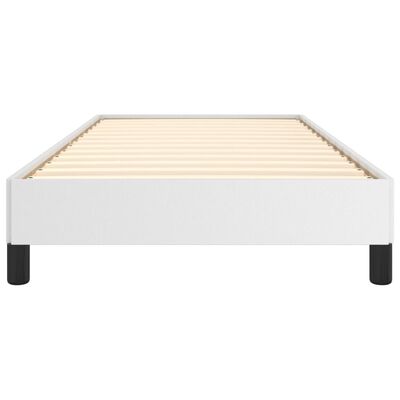 vidaXL Estructura de cama cuero sintético blanco 80x200 cm