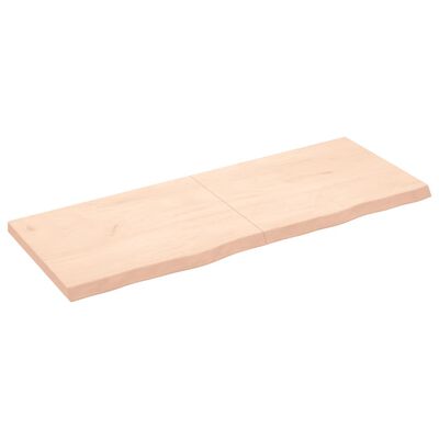 vidaXL Estante de pared madera maciza roble sin tratar 160x60x(2-6) cm