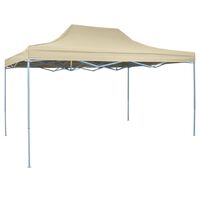 vidaXL Carpa pleglable Pop-up 3x4,5 m blanco crema