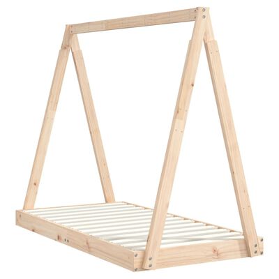 vidaXL Estructura de cama para niños madera maciza de pino 70x140 cm