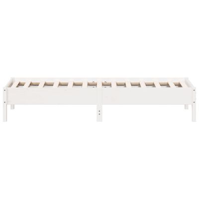 vidaXL Estructura de cama sin colchón madera de pino blanca 90x200 cm