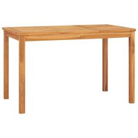 vidaXL Mesa de comedor de jardín madera maciza de teca 120x70x77 cm