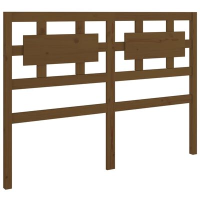 vidaXL Cabecero de cama madera maciza pino marrón miel 125,5x4x100 cm