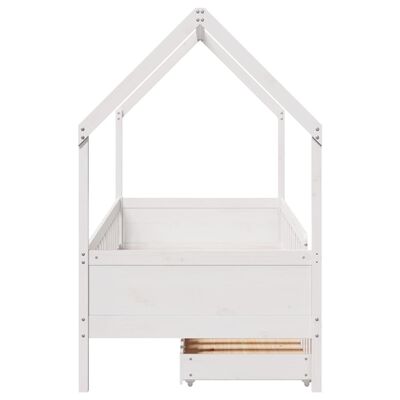 vidaXL Estructura de cama para niños con cajones madera pino 80x200 cm