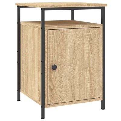 vidaXL Mesita de noche madera contrachapada roble sonoma 40x42x60 cm