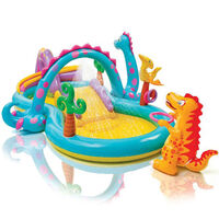 Intex Piscina infantil hinchable Dinoland 57135NP 333x229x112 cm