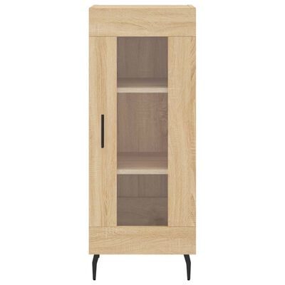 vidaXL Aparador de madera contrachapada roble Sonoma 34,5x34x180 cm