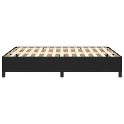 vidaXL Estructura de cama sin colchón cuero sintético negro 140x200 cm