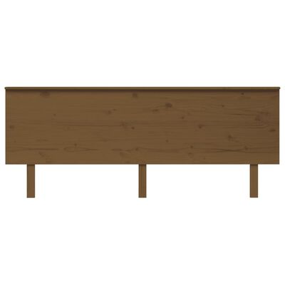 vidaXL Cabecero de cama madera maciza de pino marrón miel 204x6x82,5cm