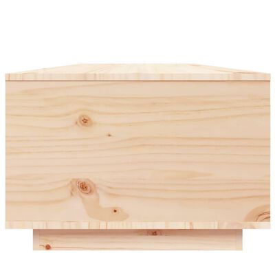 vidaXL Mesa de centro de madera maciza de pino 80x50x35,5 cm