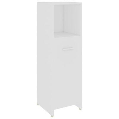 vidaXL Conjunto de muebles de baño 4 pzas madera contrachapada blanco