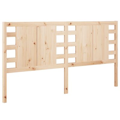 vidaXL Cabecero de cama madera maciza de pino 126x4x100 cm