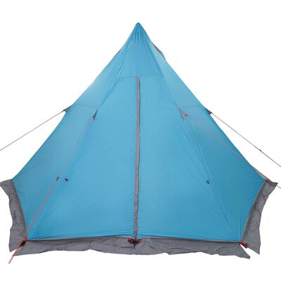 vidaXL Tienda de campaña familiar tipi 6 personas impermeable azul