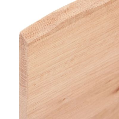 vidaXL Estante de pared madera de roble tratada marrón claro 80x50x2cm