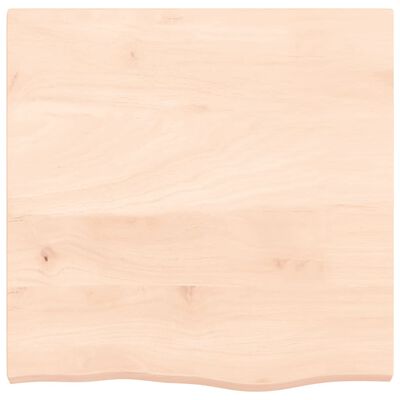 vidaXL Encimera de baño madera maciza sin tratar 60x60x(2-4) cm