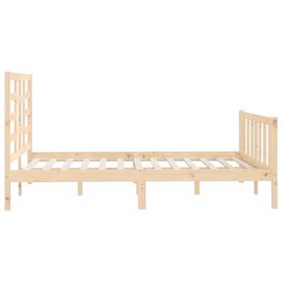 vidaXL Estructura de cama madera maciza de pino 120x200 cm