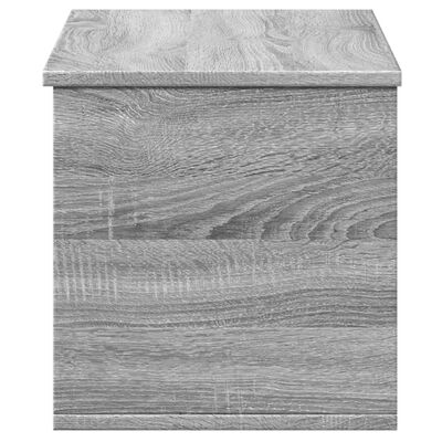 vidaXL Caja de almacenaje madera de ingeniería gris Sonoma 90x35x35 cm