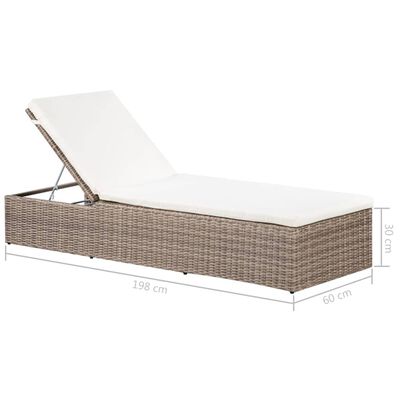 vidaXL Set de muebles de jardín 11 piezas ratán sintético marrón