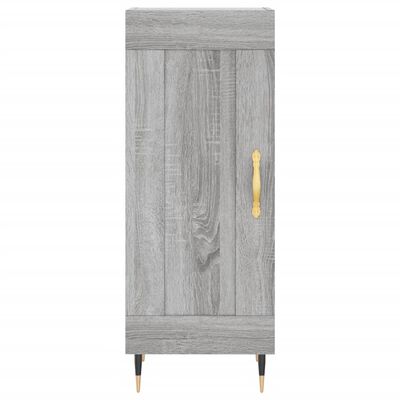 vidaXL Aparador alto madera contrachapada gris Sonoma 34,5x34x180 cm