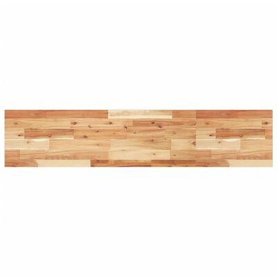 vidaXL Estante flotante madera acacia maciza acabado aceite 140x30x2cm