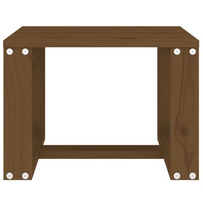 vidaXL Mesa auxiliar de jardín madera pino marrón miel 40x38x28,5 cm