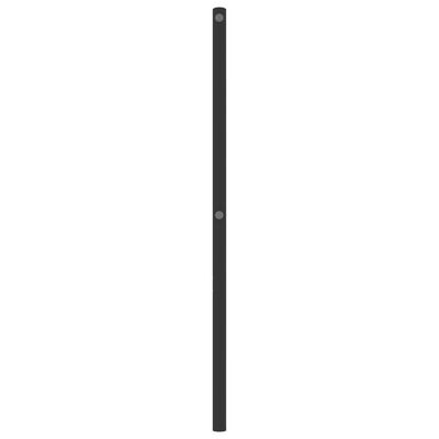 vidaXL Cabecero de metal negro 120 cm