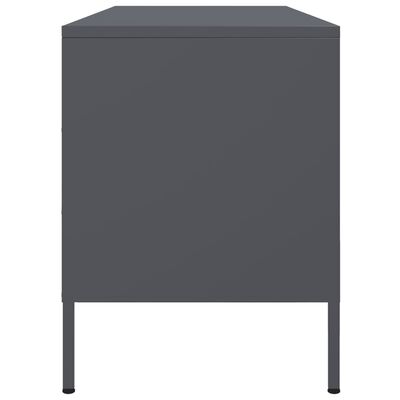 vidaXL Mueble de TV de acero gris antracita 100,5x39x50,5 cm