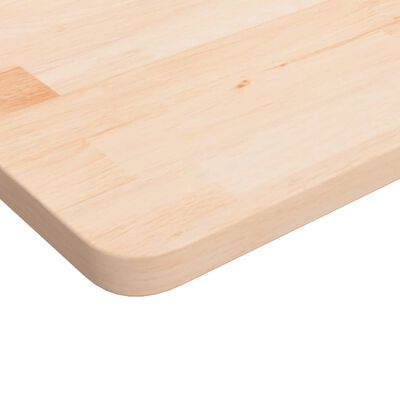 vidaXL Tablero de mesa cuadrada madera de roble sin tratar 80x80x2,5cm