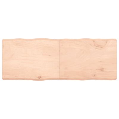 vidaXL Tablero de mesa madera maciza borde natural 160x60x(2-6) cm