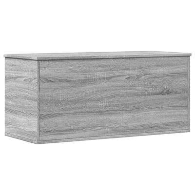 vidaXL Caja de almacenaje madera ingeniería gris Sonoma 100x42x46 cm