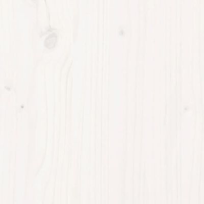 vidaXL Cama alta de niños con tobogán madera maciza blanca 90x200 cm