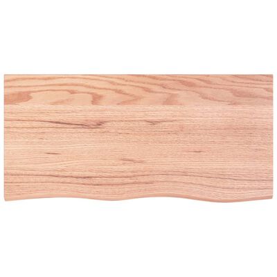 vidaXL Estante de pared madera roble tratada marrón claro 100x50x2 cm