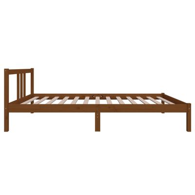 vidaXL Estructura de cama madera maciza marrón miel 100x200 cm