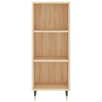 vidaXL Aparador de madera contrachapada color roble 34,5x32,5x180 cm