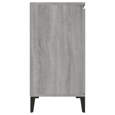 vidaXL Aparador de madera contrachapada gris Sonoma 104x35x70 cm