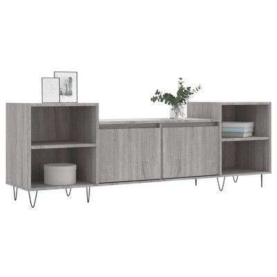 vidaXL Mueble para TV madera contrachapada gris Sonoma 160x35x55 cm