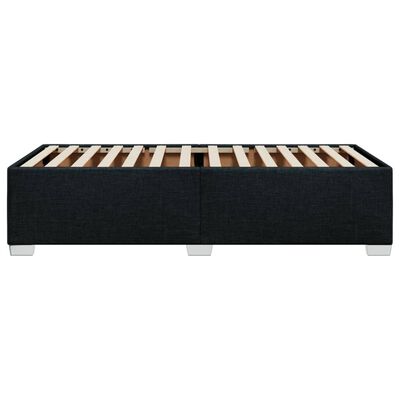 vidaXL Estructura de cama sin colchón tela negro 90x190 cm