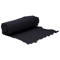 vidaXL Membrana geotextil fibra de poliéster negro 1x10 m