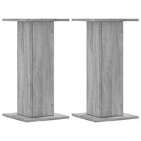 vidaXL Soportes altavoces 2 uds madera gris Sonoma 30x30x60 cm